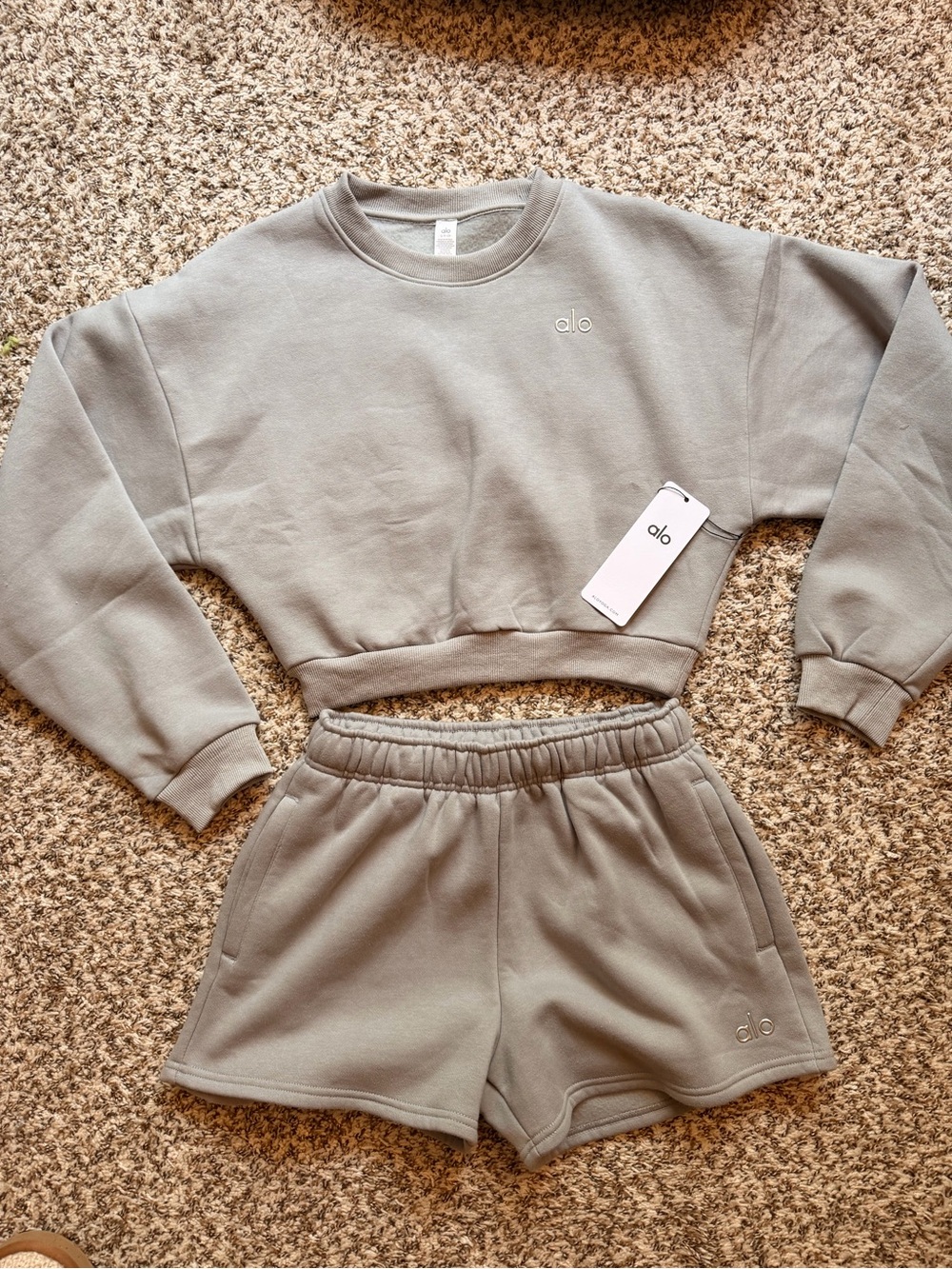 Cropped Accolade Crewneck
Shorts Set